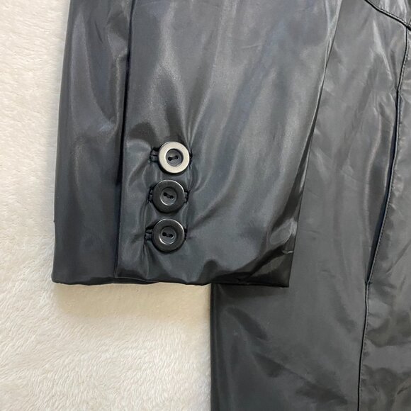 CS Signature Black Geometric Abstract Jacket Collared Button Front 1X - Picture 5 of 10